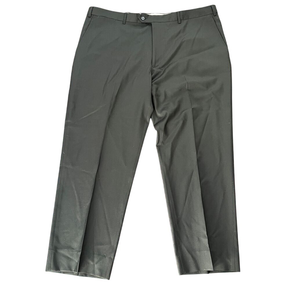 Giorgio Armani‎ Collezioni Mens Wool Black Italian Dress Pant 42x28 Quiet Luxury
